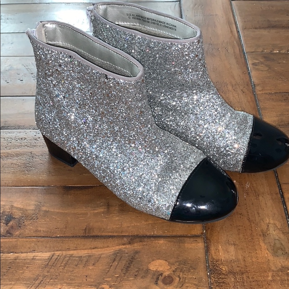 Sparkle ankle booties
